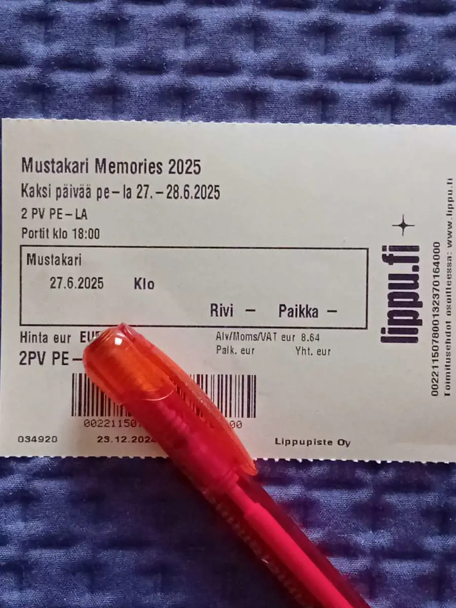 Kuvassa: Mustakari Memories 2025