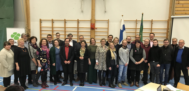 Keskustan satakuntalaisia ehdokkaita. Kuva: Leena Pellikka