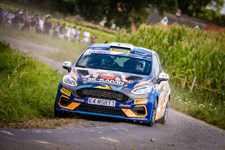 Edellisen JWRC-osakilpailun Lauri Joona kaasutti Belgiassa. Kuva: Honza Fronek