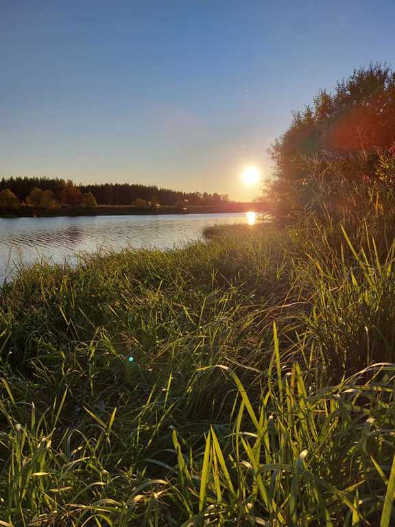 Aurinko ehti laskea, kun Huittisten kalakerho kilpaili kesän 18. viikkokisassa. Kuva: kalakerhon Facebook-sivu