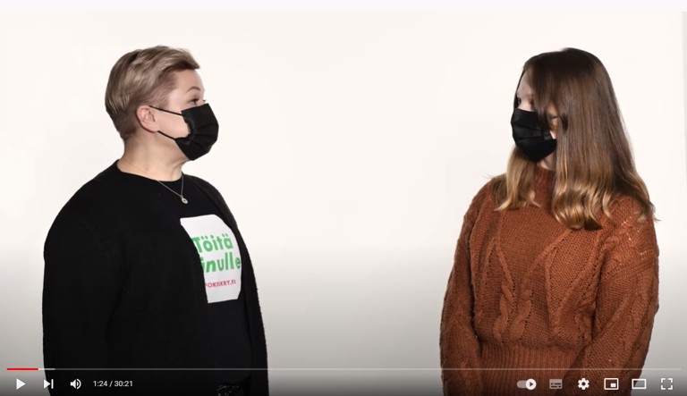 Kuvakaappaus Sastamalan kaupungin Youtube-kanavalta.