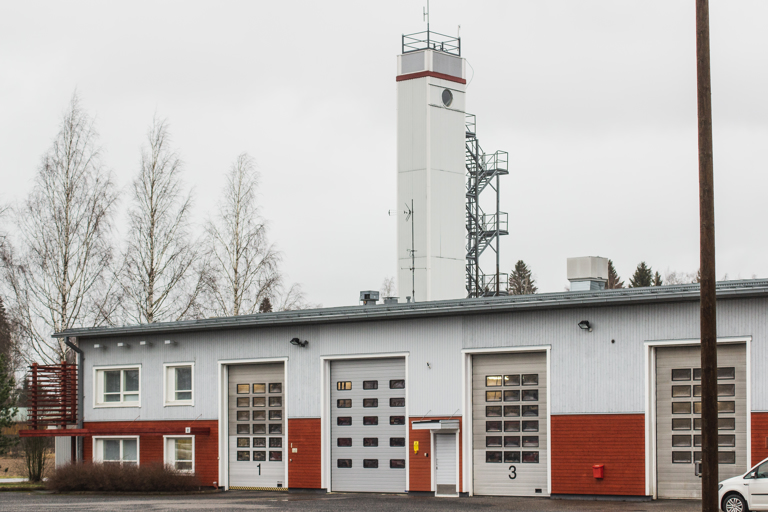 Huittisten paloasema on yksi Satakunnan hyvinvointialueen vuokraama rakennus. Kuva: Mikko Perttunen