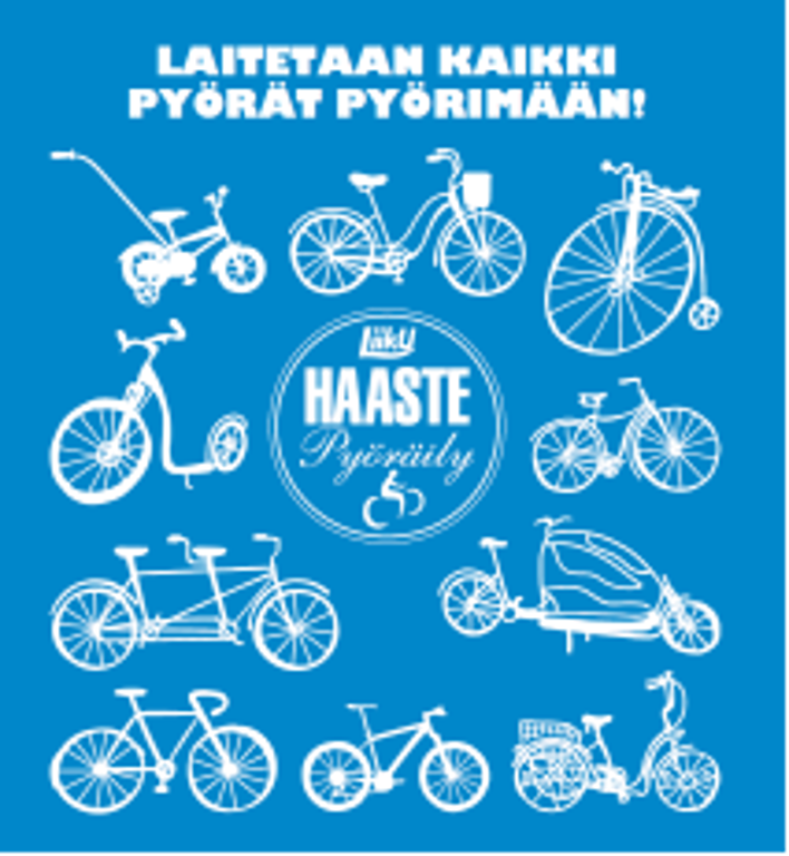 Kampanja haastaa pyörän päälle niin koulu- ja työmatkalla kuin harrastus- ja kuntoiluajossa.